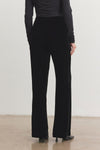 Velvet - Sorine Silk Velvet Pants - Black and Marsh