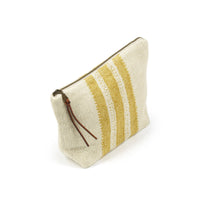 Libeco Linen - The Belgian Pouch - Mustard Stripe