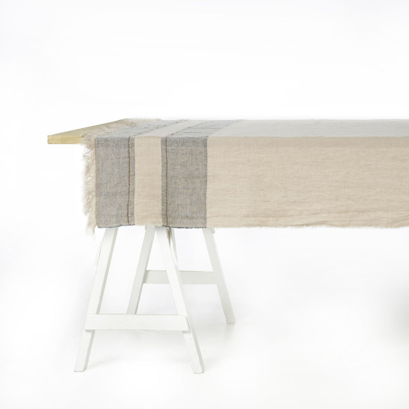 Libeco Linen The Belgian Table Throw Tablecloth - 2 sizes, 3 colours