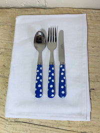 Sabre Children's Cutlery Set - Blue Spot