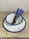 Sabre Children's Cutlery Set - Blue Spot