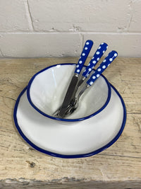 Sabre Children's Cutlery Set - Blue Spot