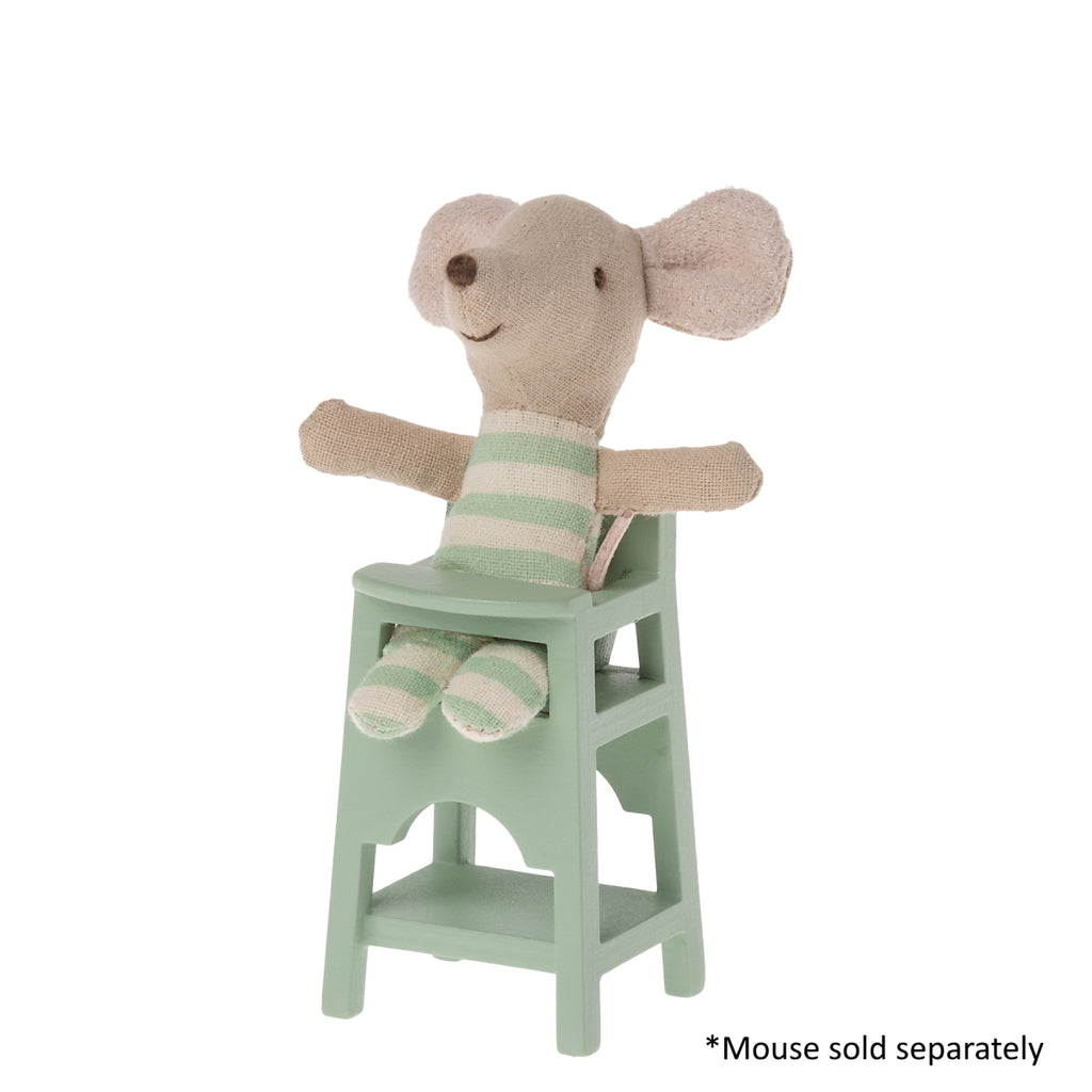 Maileg - High Chair For Mouse - Mint