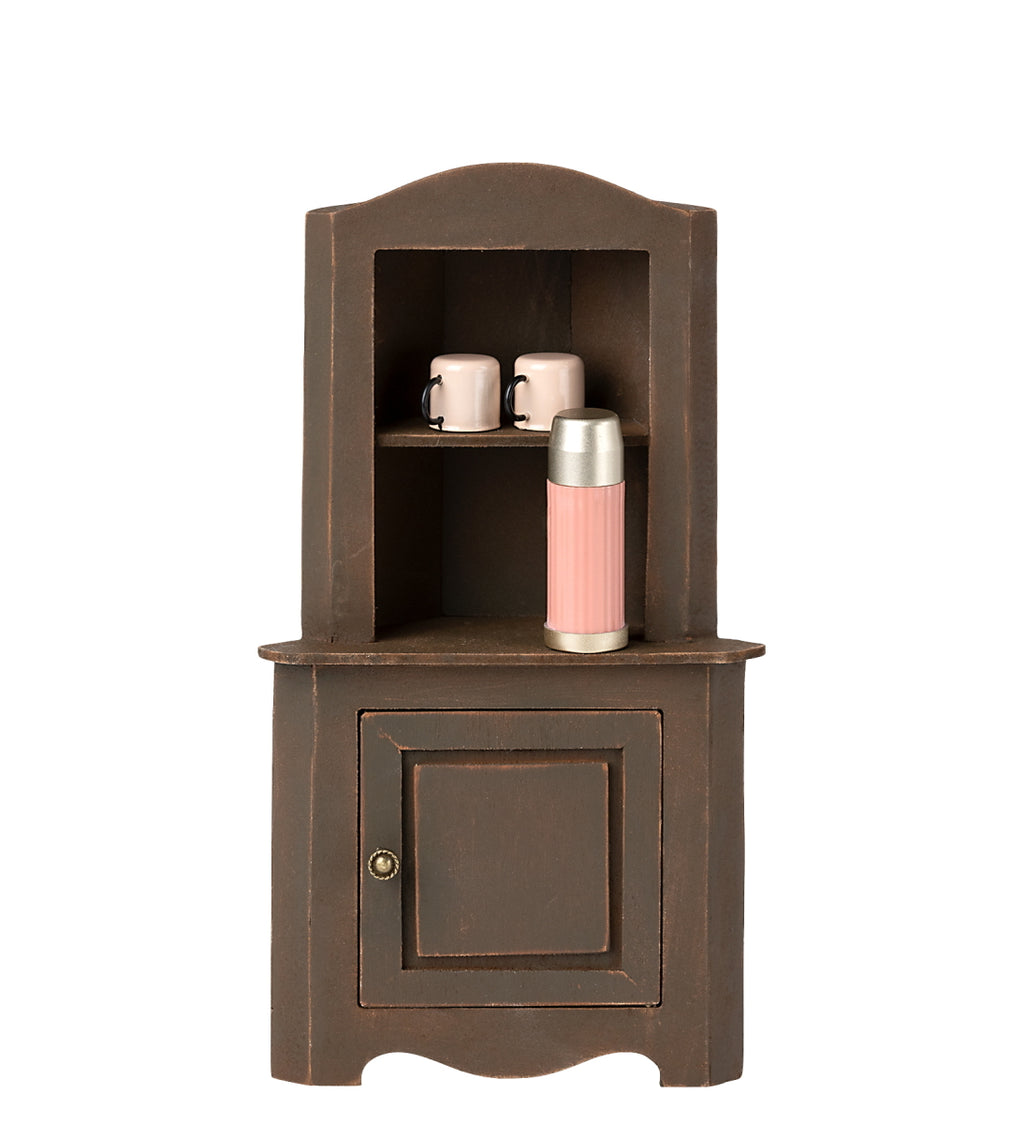 Maileg - Miniature Corner Cabinet - Brown