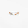 Vanrycke 'Stardust Rainbow' Rose Gold Ring