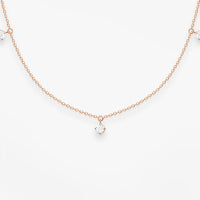 Vanrycke Stardust 5 Rose Gold Necklace