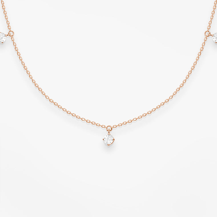 Vanrycke Stardust 5 Rose Gold Necklace