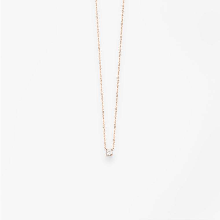 Vanrycke Collier Valentine - Rose gold and diamond necklace