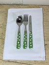 Sabre Children's Cutlery Set - Green Spot