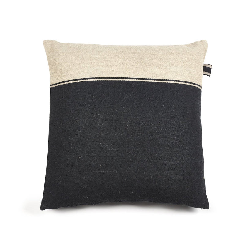 Libeco Marshall Cushion - Black Flax