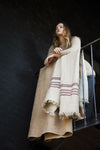 Libeco Linen - The Belgian Throw - Camel Stripe - 3 Sizes