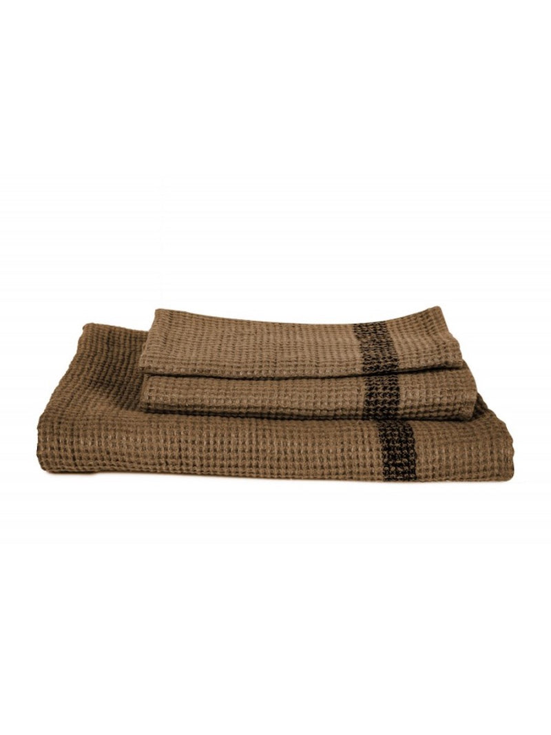 Timika French Linen Waffle Towel - Tabac - 3 sizes