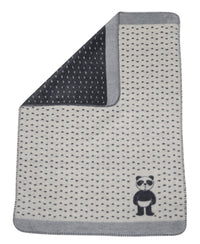 David Fussenegger Bassinet Blanket - Panda Bear