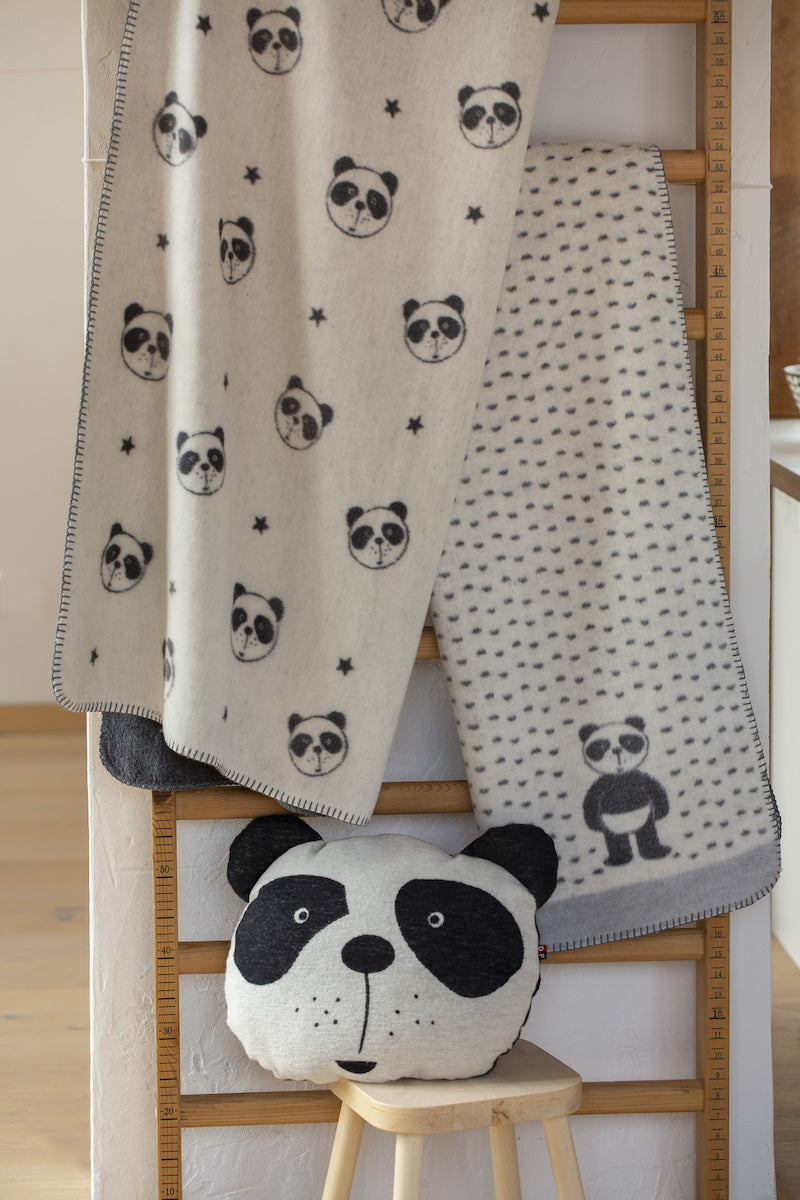 David Fussenegger Bassinet Blanket - Panda Bear