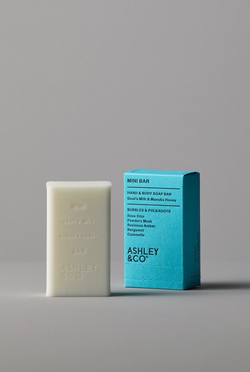 Ashley & Co. Bubbles and Polkadots Mini Bar Soap