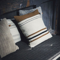 Libeco Foundry Cushion Cover - Beeswax Stripe 63 x 63cm